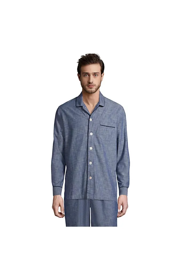 Lands039 End Pajamas and Robes Men Chambray Pajama Shirt Medium Indigo Chambray Lands039 End Pajamas and Robes Men Chambray Pajama Shirt Medium Indigo Chambray