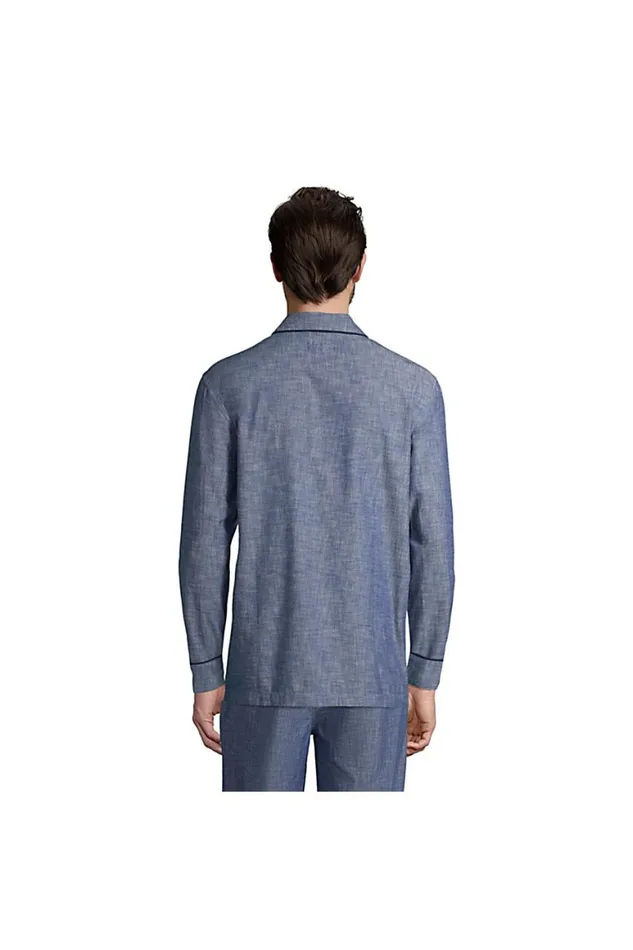 Lands039 End Pajamas and Robes Men Chambray Pajama Shirt Medium Indigo Chambray Lands039 End Pajamas and Robes Men Chambray Pajama Shirt Medium Indigo Chambray