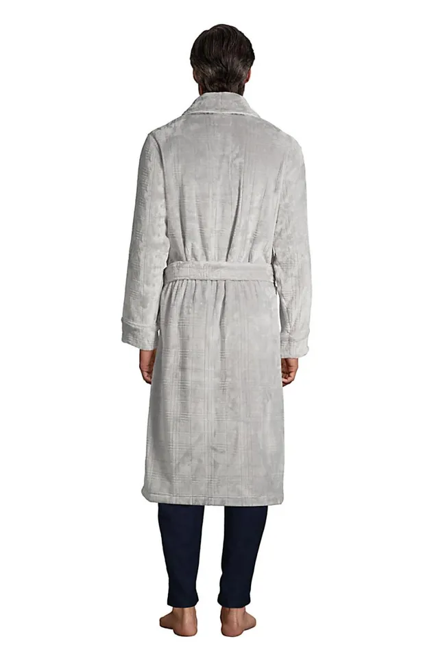 Lands039 End Pajamas and Robes Men Super Soft Robe Soft Stone Gray Lands039 End Pajamas and Robes Men Super Soft Robe Soft Stone Gray