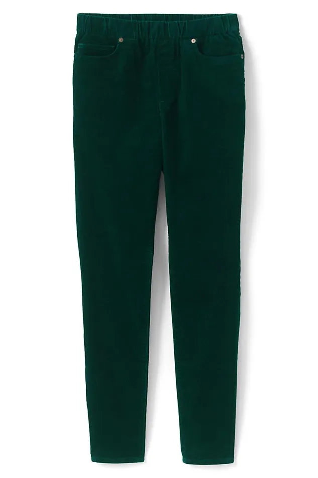 Lands039 End Pants Women Petite High Rise Pull On Corduroy Skinny Pants Lush Forest Lands039 End Pants Women Petite High Rise Pull On Corduroy Skinny Pants Lush Forest