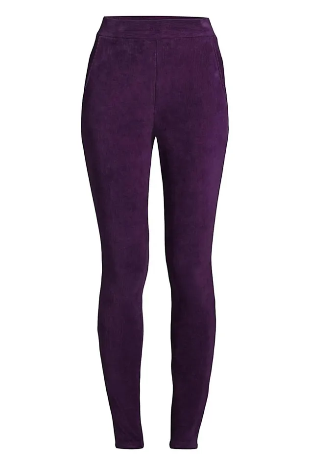 Lands039 End Pants Women Plus Size Sport Knit High Rise Corduroy Leggings Blackberry Lands039 End Pants Women Plus Size Sport Knit High Rise Corduroy Leggings Blackberry