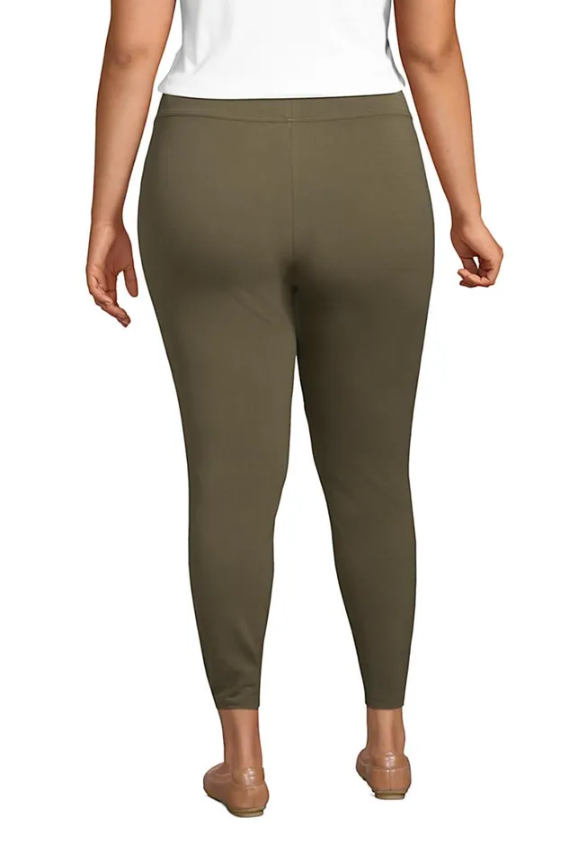 Lands039 End Pants Women Plus Size Starfish Mid Rise Knit Leggings Forest Moss Lands039 End Pants Women Plus Size Starfish Mid Rise Knit Leggings Forest Moss