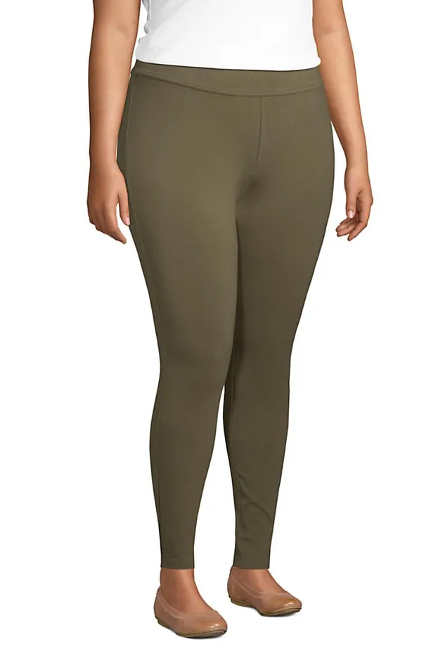 Lands039 End Pants Women Plus Size Starfish Mid Rise Knit Leggings Forest Moss Lands039 End Pants Women Plus Size Starfish Mid Rise Knit Leggings Forest Moss