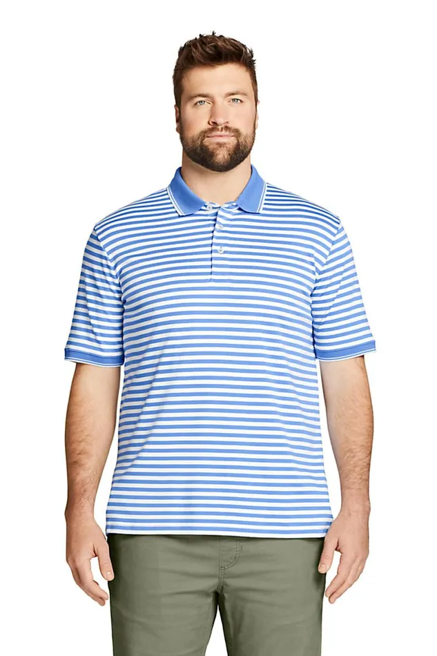 Lands039 End Polo Shirts Men Big And Tall Short Sleeve Supima Jacquard Polo Shirt Teal Shadow Stripe Lands039 End Polo Shirts Men Big And Tall Short Sleeve Supima Jacquard Polo Shirt Teal Shadow Stripe