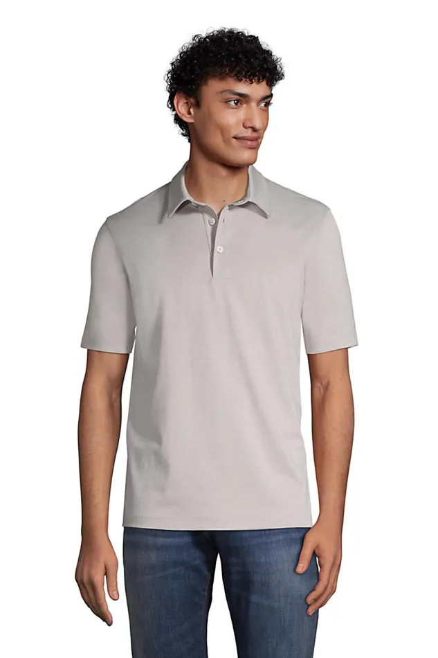 Lands039 End Polo Shirts Men Rapid Dry Space Dye Polo Shirt Pale Pewter Space Dye Lands039 End Polo Shirts Men Rapid Dry Space Dye Polo Shirt Pale Pewter Space Dye