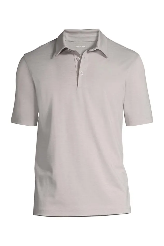 Lands039 End Polo Shirts Men Rapid Dry Space Dye Polo Shirt Pale Pewter Space Dye Lands039 End Polo Shirts Men Rapid Dry Space Dye Polo Shirt Pale Pewter Space Dye