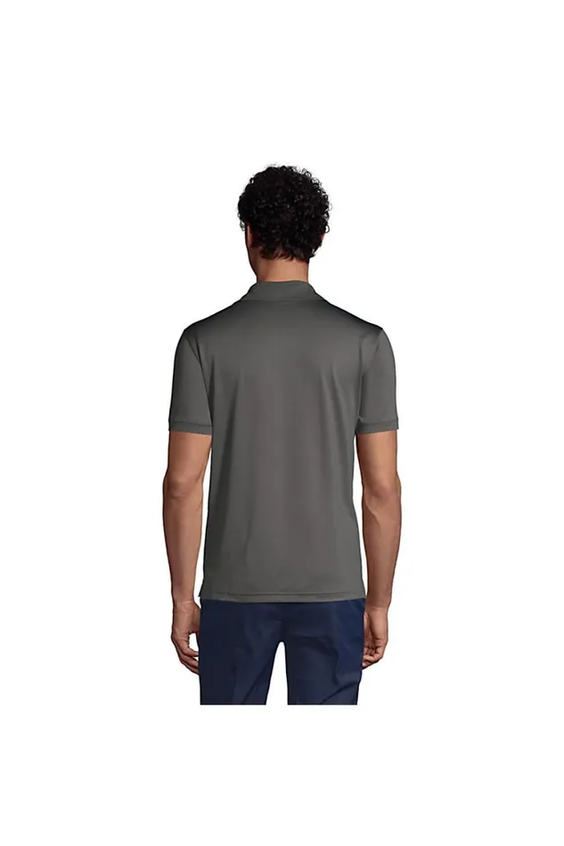 Lands039 End Polo Shirts Men Short Sleeve Rapid Dry Polo Shirt Azure Lands039 End Polo Shirts Men Short Sleeve Rapid Dry Polo Shirt Azure