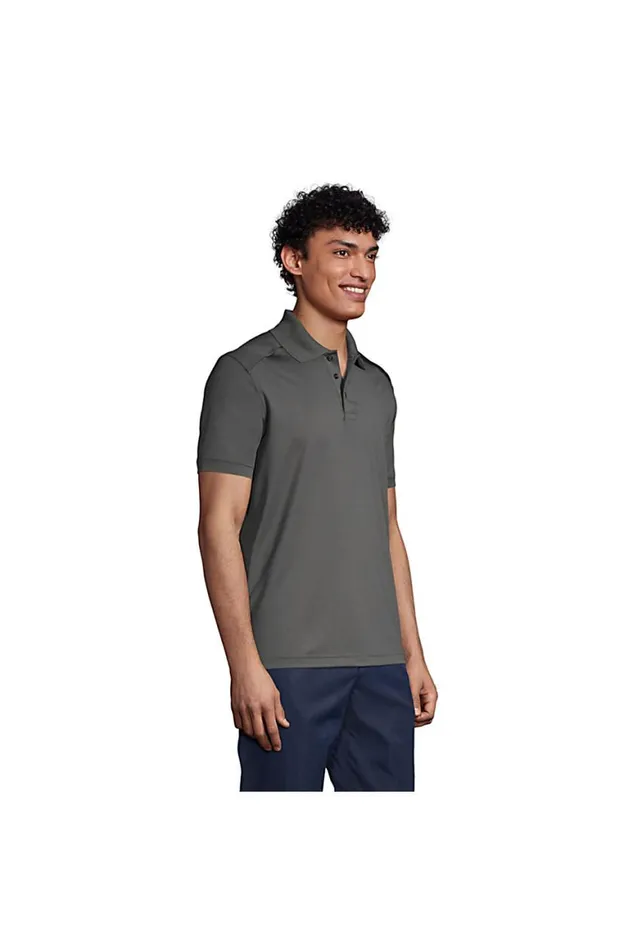 Lands039 End Polo Shirts Men Short Sleeve Rapid Dry Polo Shirt Azure Lands039 End Polo Shirts Men Short Sleeve Rapid Dry Polo Shirt Azure
