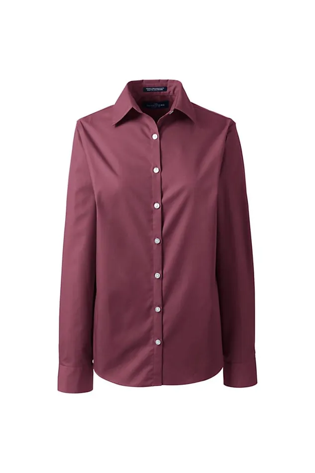 Lands039 End Shirts and Blouses Women Plus Size Long Sleeve Broadcloth Shirt Spiceberry Lands039 End Shirts and Blouses Women Plus Size Long Sleeve Broadcloth Shirt Spiceberry