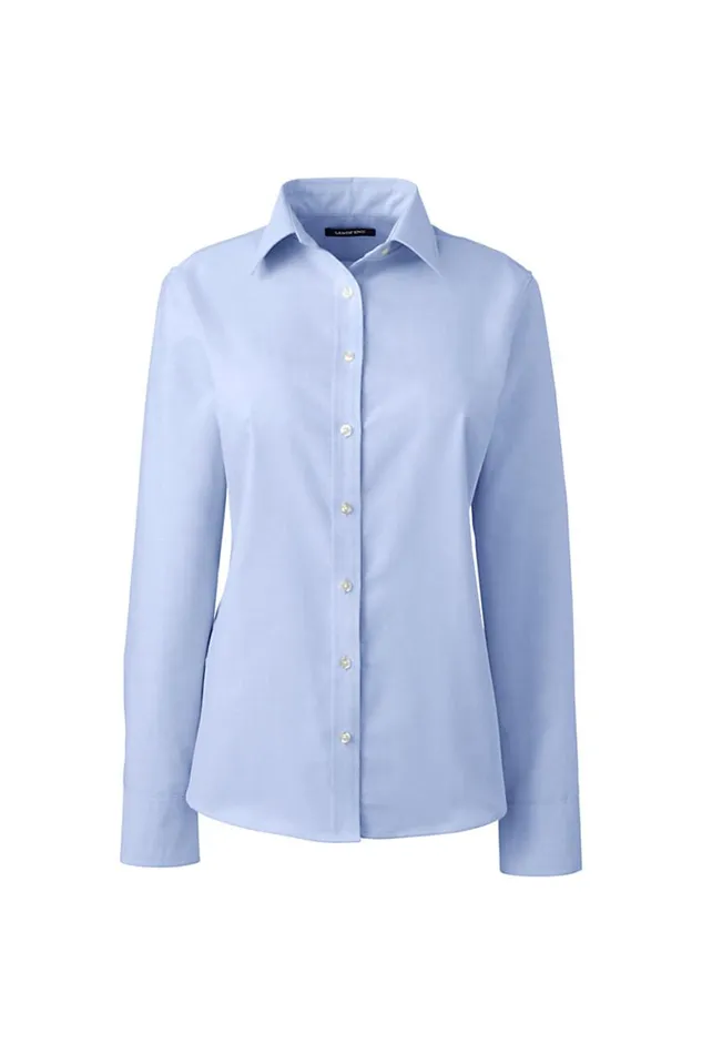 Lands039 End Shirts and Blouses Women Plus Size Long Sleeve Oxford Shirt Blue Lands039 End Shirts and Blouses Women Plus Size Long Sleeve Oxford Shirt Blue