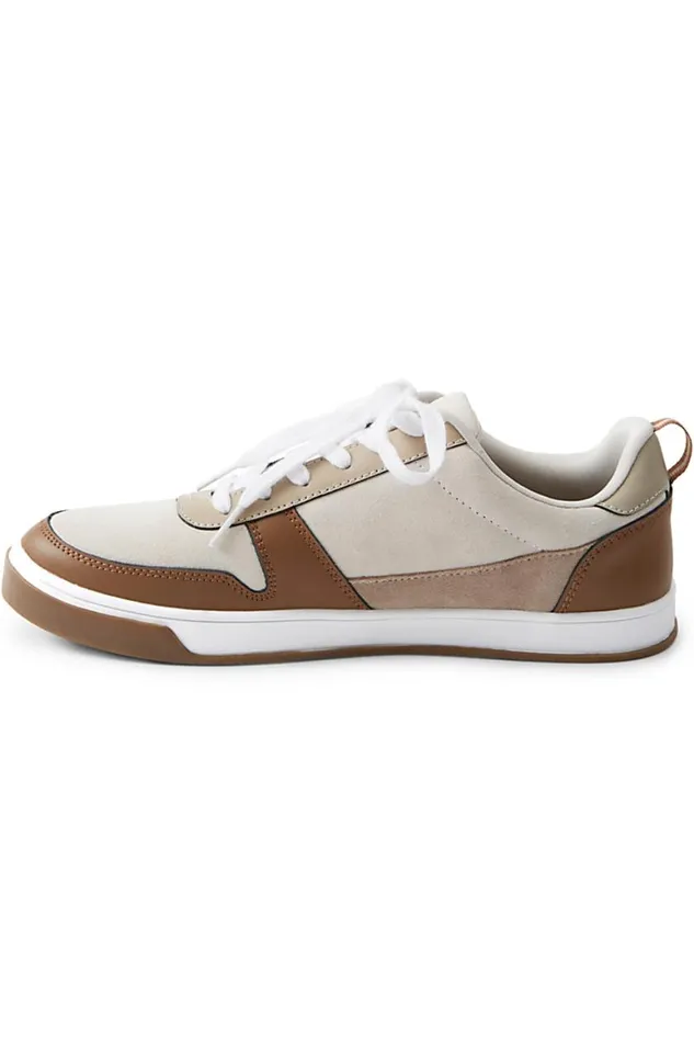 Lands039 End Shoes Men Leather Comfort Sneakers Tan Colorblock Lands039 End Shoes Men Leather Comfort Sneakers Tan Colorblock