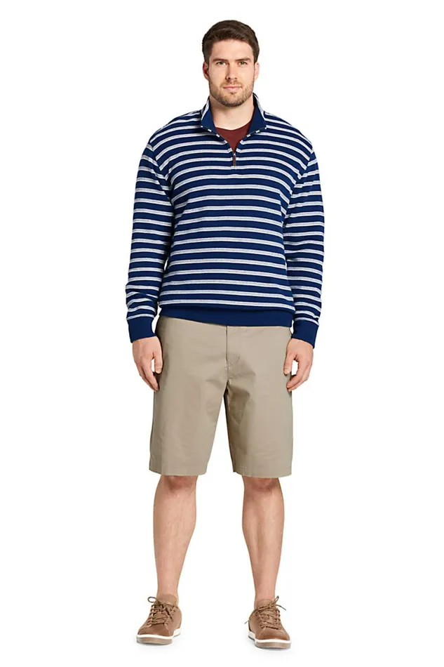 Lands039 End Shorts Men Big And Tall 11034 Comfort Waist Comfort First Knockabout Chino Shorts Radiant Navy
