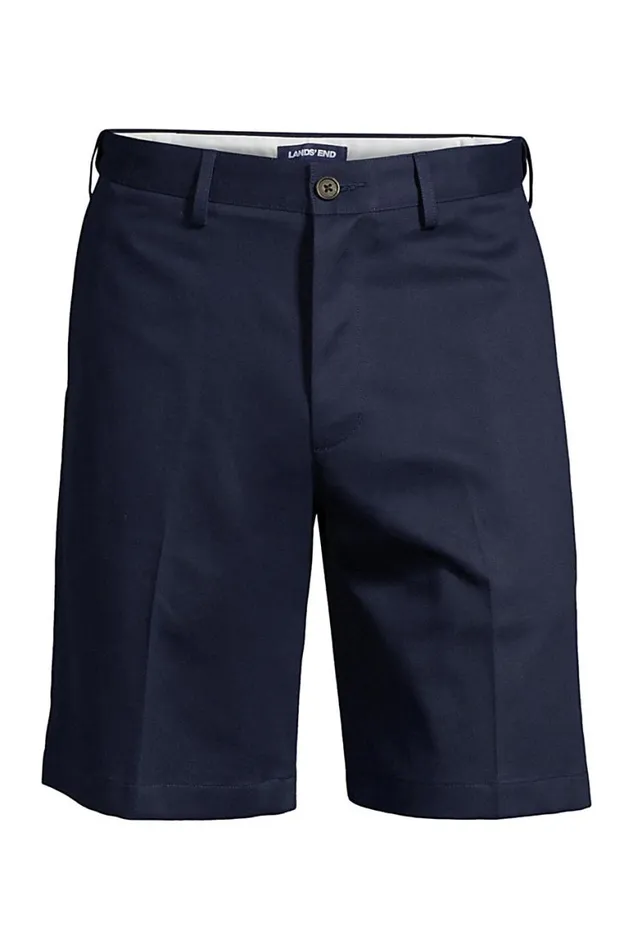 Lands039 End Shorts Men Comfort Waist 9 Inch No Iron Chino Shorts Radiant Navy Lands039 End Shorts Men Comfort Waist 9 Inch No Iron Chino Shorts Radiant Navy