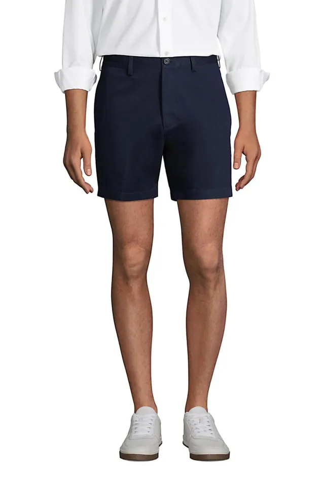 Lands039 End Shorts Men Traditional Fit 6 Inch No Iron Chino Shorts Radiant Navy Lands039 End Shorts Men Traditional Fit 6 Inch No Iron Chino Shorts Radiant Navy