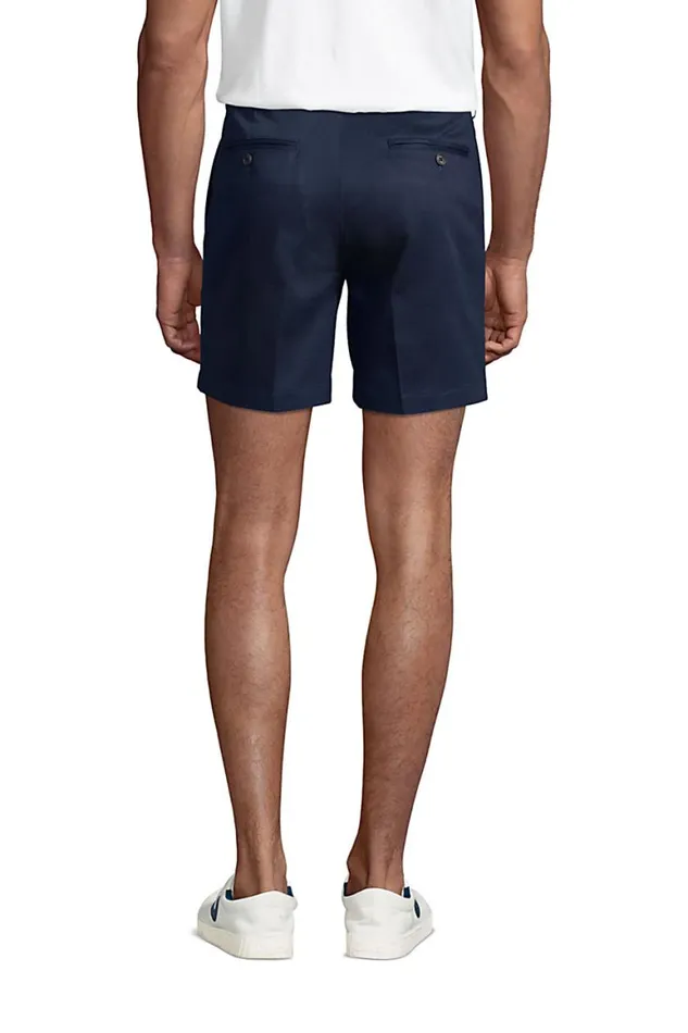 Lands039 End Shorts Men Traditional Fit 6 Inch No Iron Chino Shorts Radiant Navy Lands039 End Shorts Men Traditional Fit 6 Inch No Iron Chino Shorts Radiant Navy