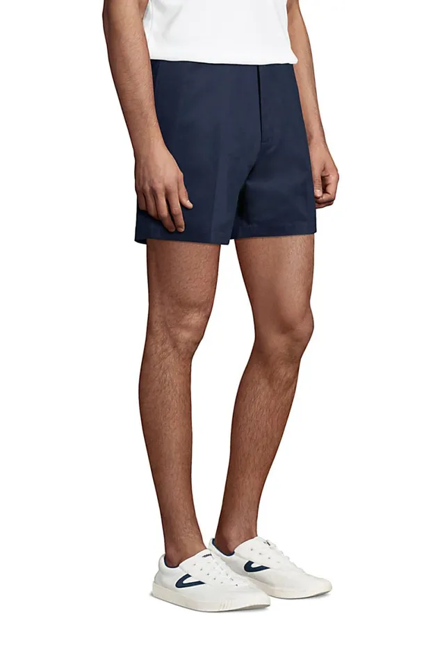 Lands039 End Shorts Men Traditional Fit 6 Inch No Iron Chino Shorts Radiant Navy Lands039 End Shorts Men Traditional Fit 6 Inch No Iron Chino Shorts Radiant Navy