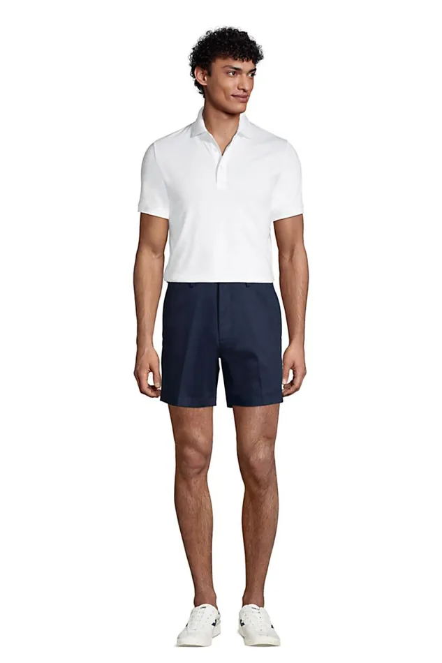 Lands039 End Shorts Men Traditional Fit 6 Inch No Iron Chino Shorts Radiant Navy Lands039 End Shorts Men Traditional Fit 6 Inch No Iron Chino Shorts Radiant Navy