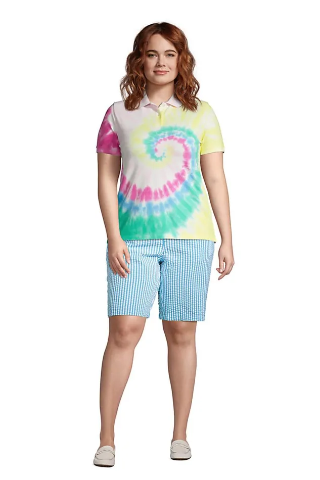 Lands039 End Shorts Women Plus Size Mid Rise Elastic Waist Pull On 10034 Chino Seersucker Bermuda Shorts Reef Blue Seersucker Lands039 End Shorts Women Plus Size Mid Rise Elastic Waist Pull On 10034 Chino Seersucker Bermuda Shorts Reef Blue Seersucker