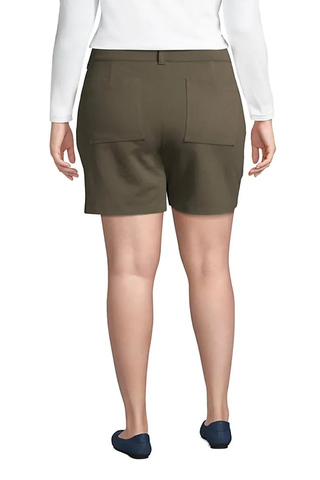 Lands039 End Shorts Women Plus Size Mid Rise Starfish Knit 7034 Utility Shorts Deep Sea Navy Tropic Palm Lands039 End Shorts Women Plus Size Mid Rise Starfish Knit 7034 Utility Shorts Deep Sea Navy Tropic Palm