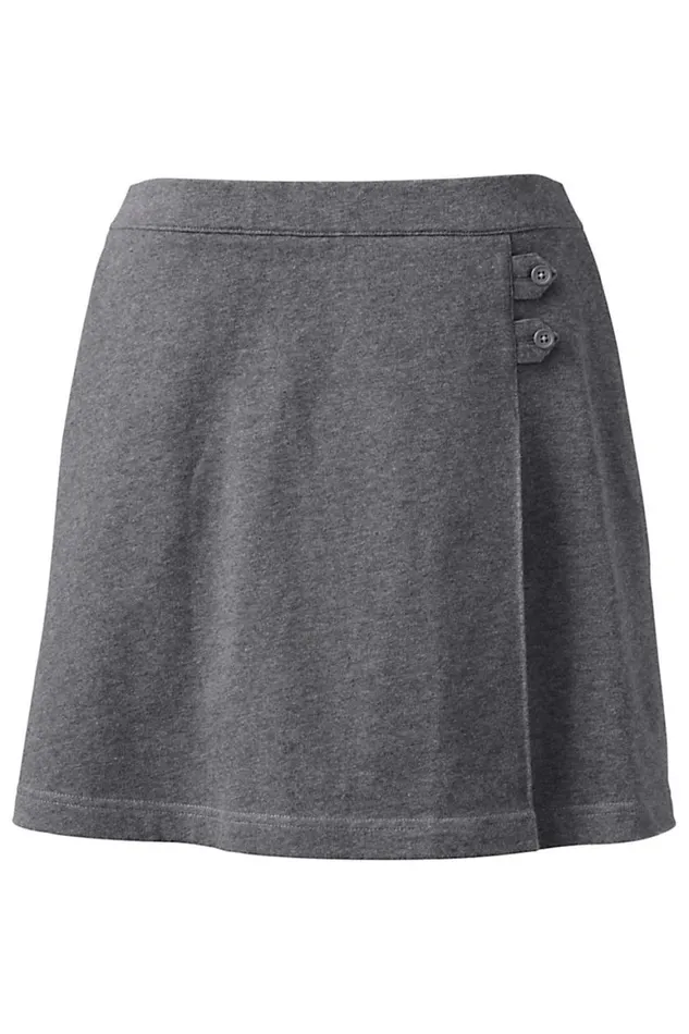Lands039 End Skirts and Skorts Women Knit Skort Above The Knee Charcoal Heather Lands039 End Skirts and Skorts Women Knit Skort Above The Knee Charcoal Heather
