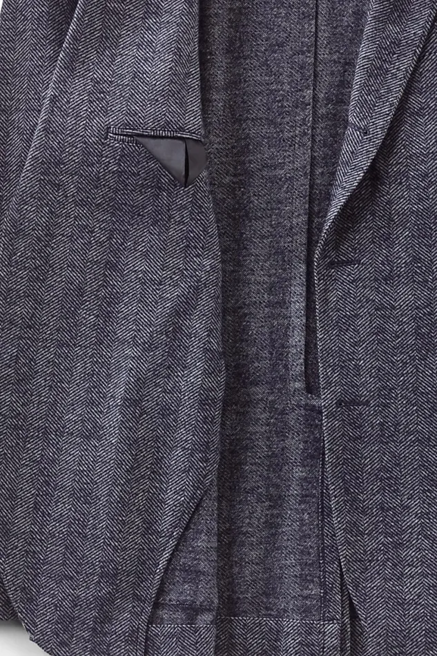 Lands039 End Sportcoats and Blazers Men Traditional Fit Italian Knit Blazer Navy Herringbone Lands039 End Sportcoats and Blazers Men Traditional Fit Italian Knit Blazer Navy Herringbone
