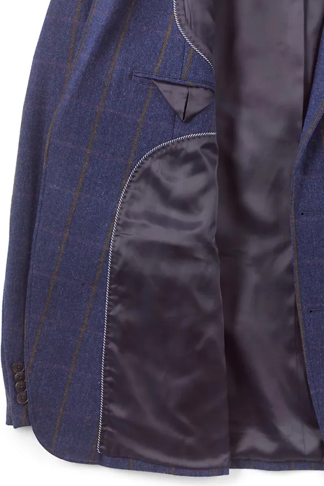 Lands039 End Sportcoats and Blazers Men Traditional Fit Wool Pattern Sport Coat Navy Herringbone Windowpane Lands039 End Sportcoats and Blazers Men Traditional Fit Wool Pattern Sport Coat Navy Herringbone Windowpane