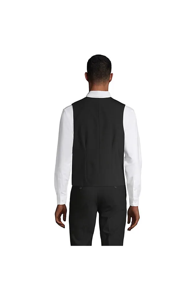 Lands039 End Sportcoats and Blazers Men Washable Wool Vest Black Lands039 End Sportcoats and Blazers Men Washable Wool Vest Black