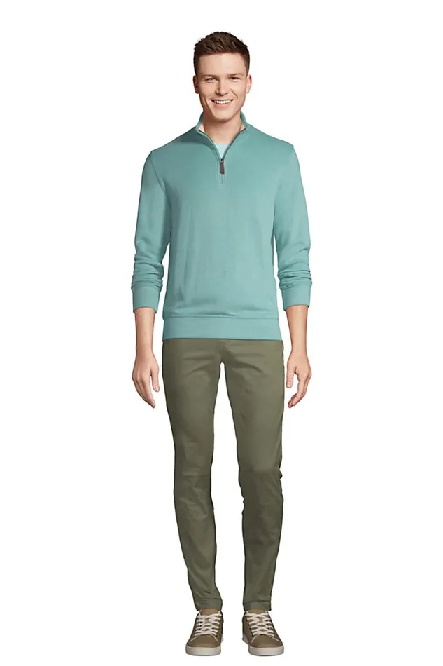 Lands039 End Sweaters Men Bedford Rib Heather Quarter Zip Sweater Teal Shadow Heather Lands039 End Sweaters Men Bedford Rib Heather Quarter Zip Sweater Teal Shadow Heather