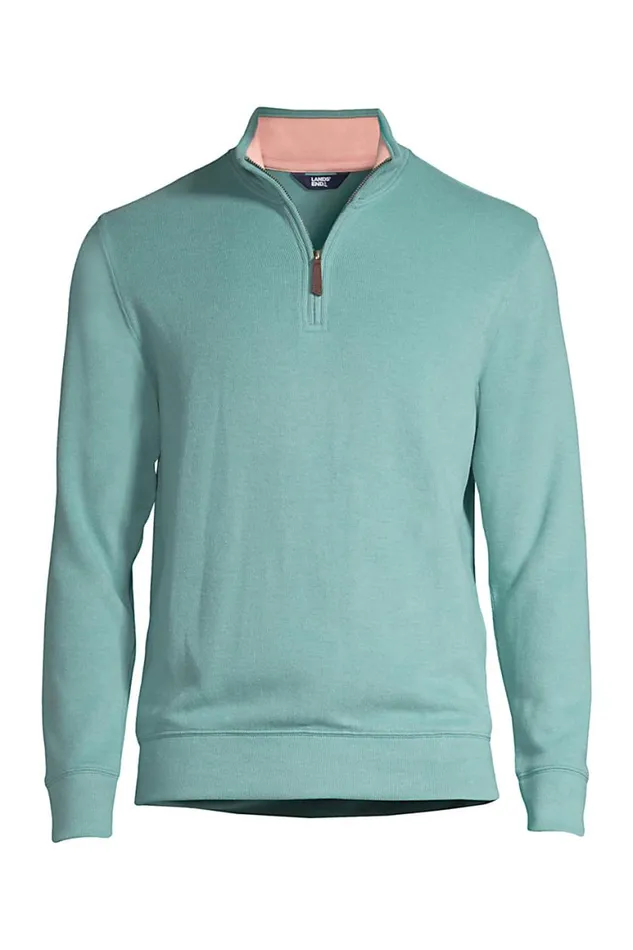 Lands039 End Sweaters Men Bedford Rib Heather Quarter Zip Sweater Teal Shadow Heather Lands039 End Sweaters Men Bedford Rib Heather Quarter Zip Sweater Teal Shadow Heather