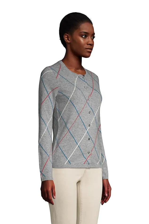 Lands039 End Sweaters Women Cashmere Cardigan Sweater Rubellite Argyle Lands039 End Sweaters Women Cashmere Cardigan Sweater Rubellite Argyle