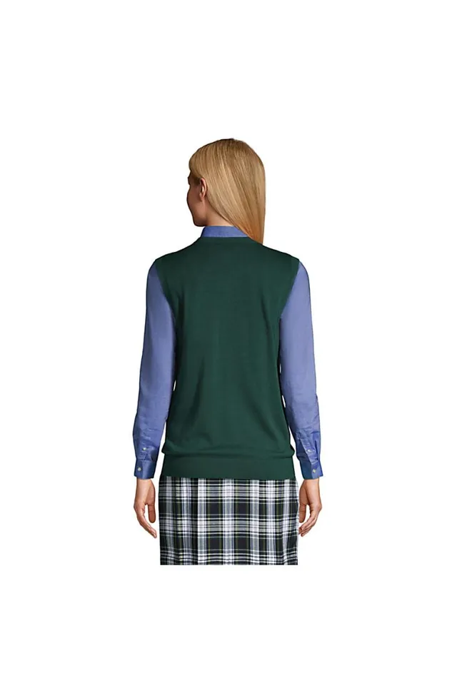 Lands039 End Sweaters Women Cotton Modal Fine Gauge Sweater Vest Black Lands039 End Sweaters Women Cotton Modal Fine Gauge Sweater Vest Black