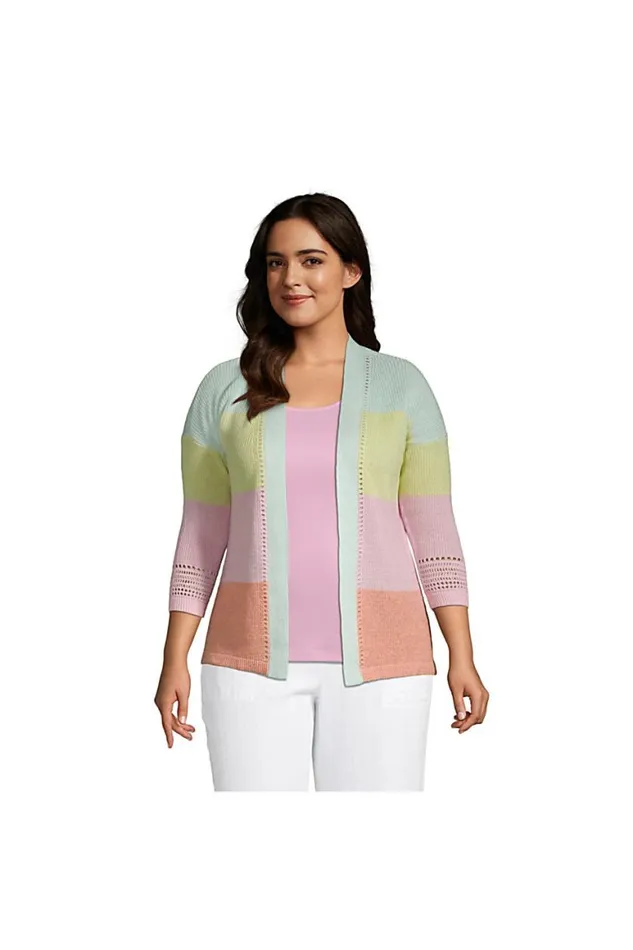 Lands039 End Sweaters Women Plus Size Linen Cotton Shaker Open Cardigan Sweater 8211 Stripe Light Blue Radiance Stripe Lands039 End Sweaters Women Plus Size Linen Cotton Shaker Open Cardigan Sweater 8211 Stripe Light Blue Radiance Stripe