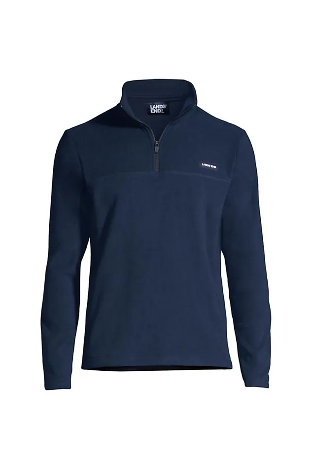 Lands039 End Sweatshirts and Hoodies Men Fleece Quarter Zip Pullover Top Radiant Navy Lands039 End Sweatshirts and Hoodies Men Fleece Quarter Zip Pullover Top Radiant Navy