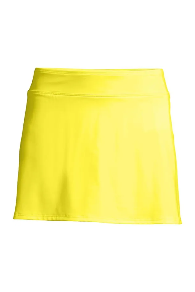 Lands039 End Swimsuits Women Chlorine Resistant Tummy Control Swim Skirt Swim Bottoms Bright Sun Yellow
