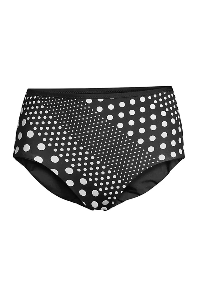 Lands039 End Swimsuits Women Plus Size Chlorine Resistant Reversible High Waisted Bikini Bottoms Black Lands039 End Swimsuits Women Plus Size Chlorine Resistant Reversible High Waisted Bikini Bottoms Black