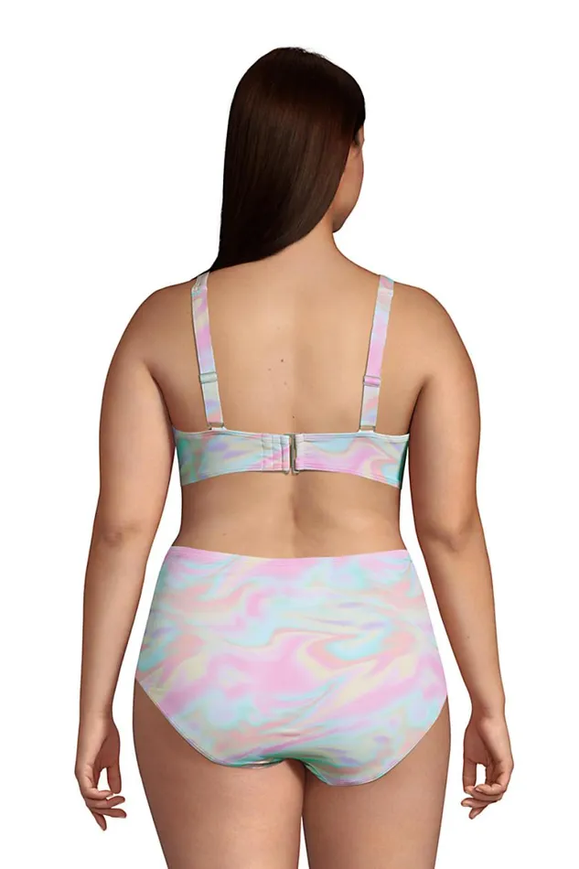 Lands039 End Swimsuits Women Plus Size Chlorine Resistant Vneck Underwire Bikini Top Swimsuit Adjustable Straps Wild Blossom Multi Swirl Lands039 End Swimsuits Women Plus Size Chlorine Resistant Vneck Underwire Bikini Top Swimsuit Adjustable Straps Wild Blossom Multi Swirl