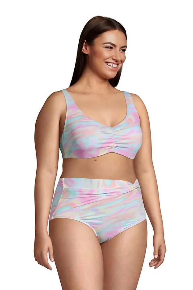 Lands039 End Swimsuits Women Plus Size Chlorine Resistant Vneck Underwire Bikini Top Swimsuit Adjustable Straps Wild Blossom Multi Swirl Lands039 End Swimsuits Women Plus Size Chlorine Resistant Vneck Underwire Bikini Top Swimsuit Adjustable Straps Wild Blossom Multi Swirl