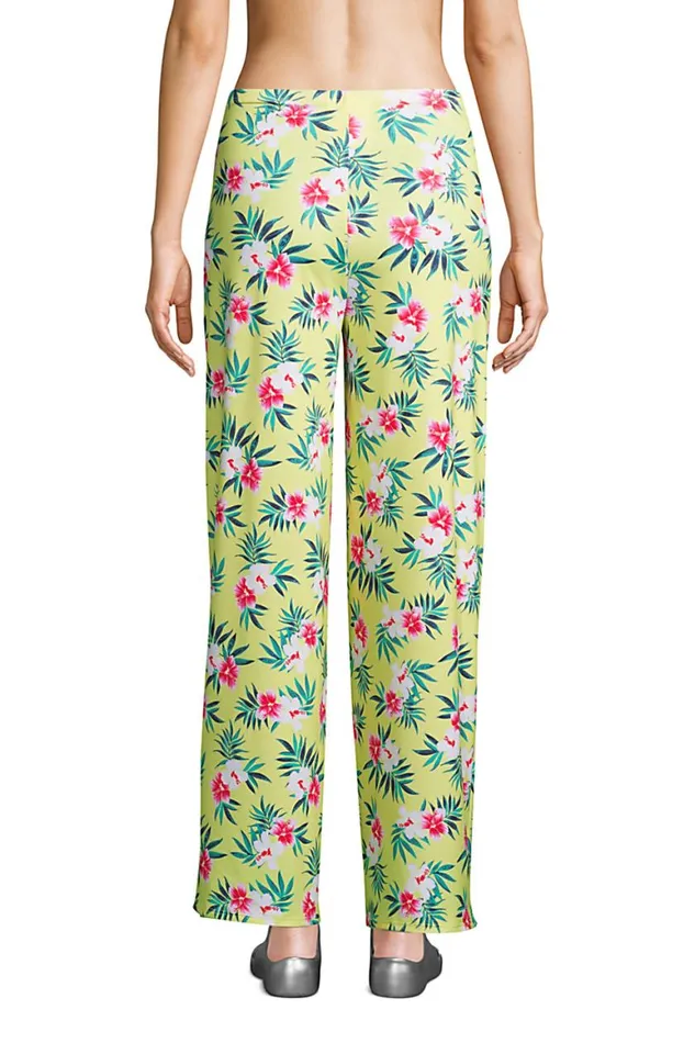 Lands039 End Swimsuits Women Upf 50 Sun Protection Pareo Swim Coverup Pants Pineapple Bliss Hibiscus Flora Lands039 End Swimsuits Women Upf 50 Sun Protection Pareo Swim Coverup Pants Pineapple Bliss Hibiscus Flora