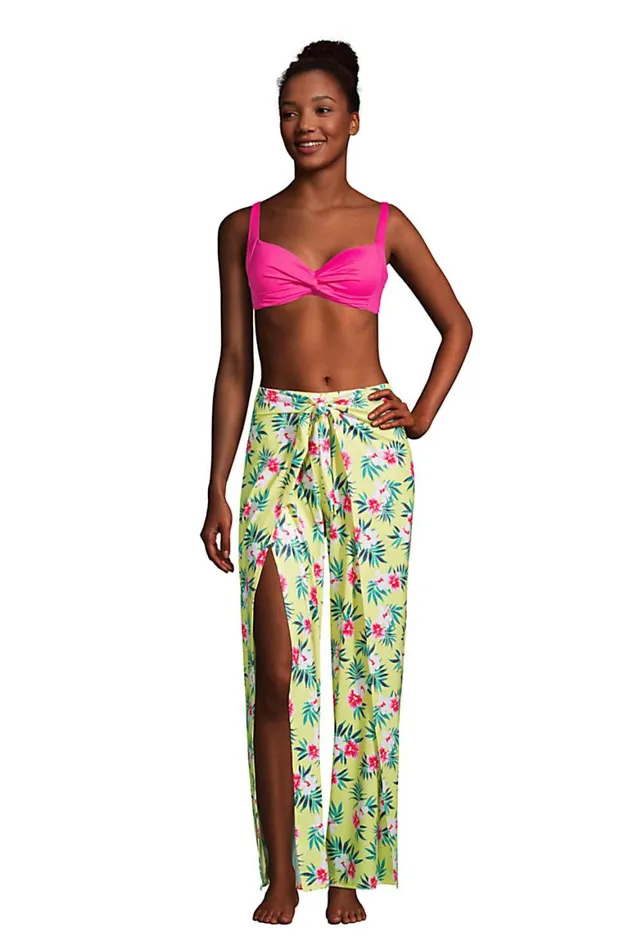 Lands039 End Swimsuits Women Upf 50 Sun Protection Pareo Swim Coverup Pants Pineapple Bliss Hibiscus Flora Lands039 End Swimsuits Women Upf 50 Sun Protection Pareo Swim Coverup Pants Pineapple Bliss Hibiscus Flora
