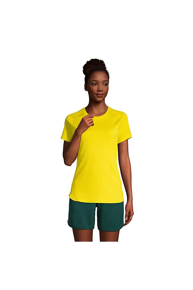 Lands039 End Tops and Tees Women Short Sleeve Active Gym Tshirt Vibrant Sun