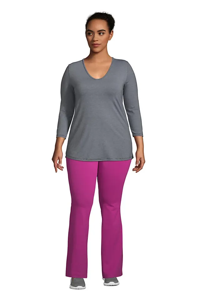 Lands039 End Tunic Tops Women Plus Size Power Performance 34 Sleeve Twist Back Tunic Black Pinstripe Lands039 End Tunic Tops Women Plus Size Power Performance 34 Sleeve Twist Back Tunic Black Pinstripe