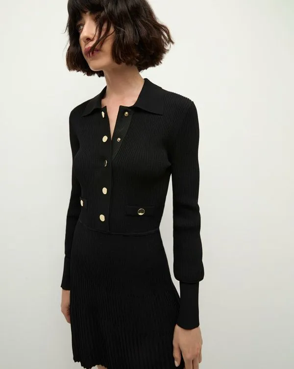 Lauper Sweater Dress Black Women Veronica Beard Dresses Lauper Sweater Dress Black Women Veronica Beard Dresses