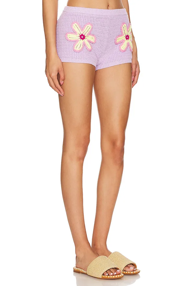 Leah Starfish Short Lavender Women Lovers and Friends Shorts Leah Starfish Short Lavender Women Lovers and Friends Shorts