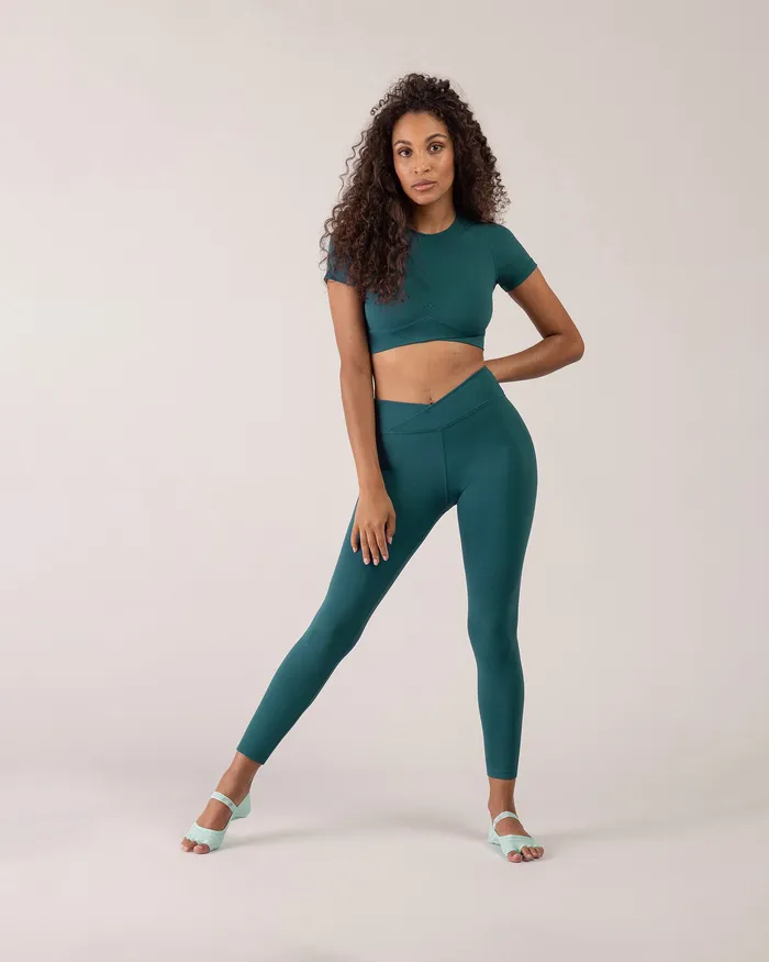 Leggings Blocheverhold 78 Length Cross Over Legging Verdigris 8211 Bloch Adult Leggings Blocheverhold 78 Length Cross Over Legging Verdigris 8211 Bloch Adult