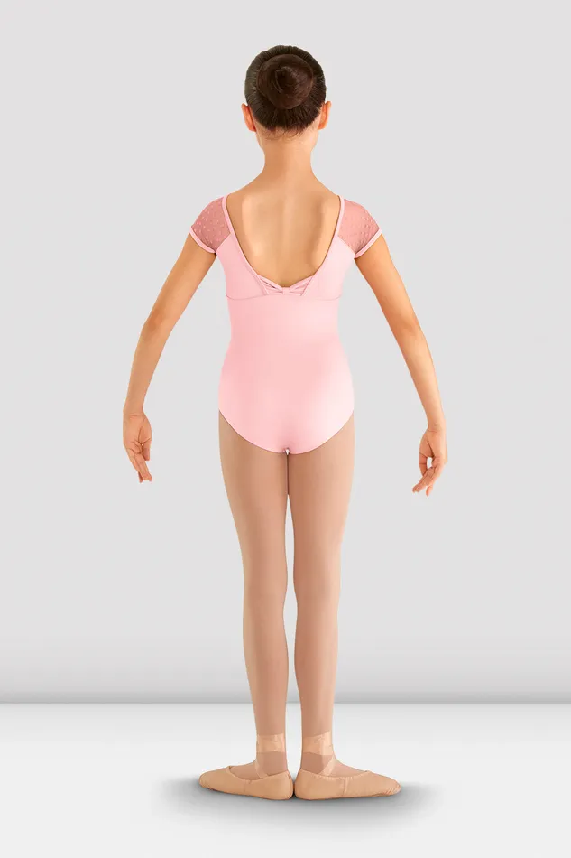 Leotards Bloch Children Girls Heart Mesh Cap Sleeve Leotard Candy Pink