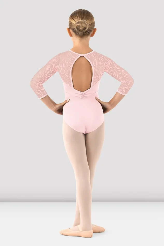 Leotards Children Bloch Girls Amelia 34 Sleeve Leotard Candy Pink