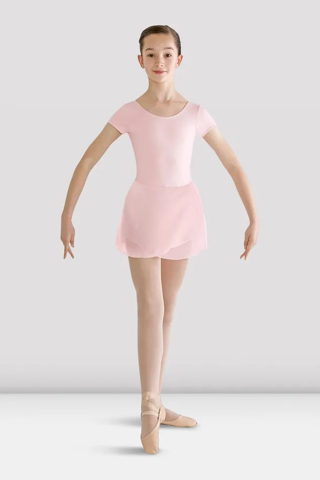 Leotards Children Girls Prisha Short Sleeve Skirted Leotard Light Pink Bloch