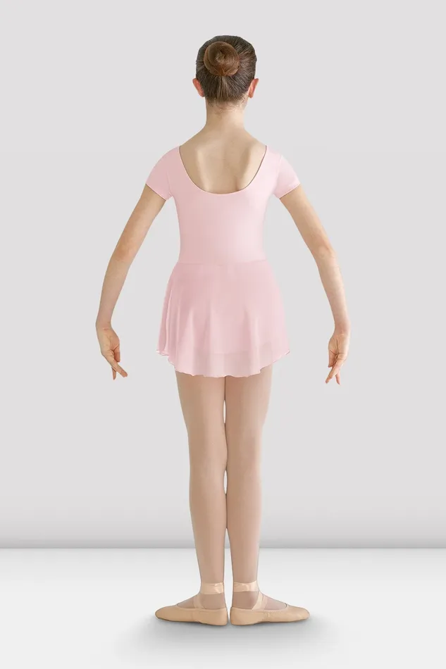 Leotards Children Girls Prisha Short Sleeve Skirted Leotard Light Pink Bloch