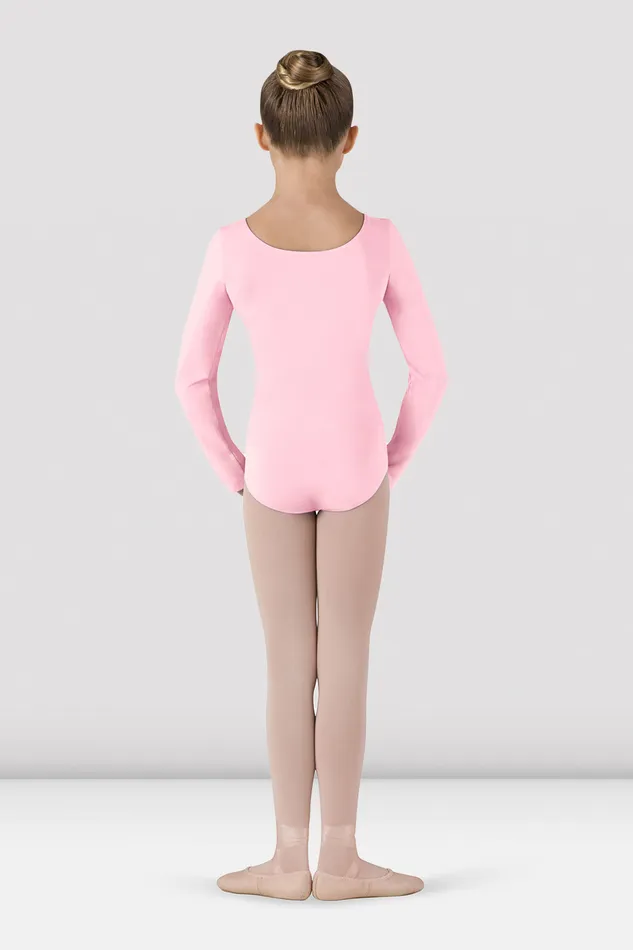Leotards Girls Basic Long Sleeve Leotard Candy Pink 8211 Bloch Children