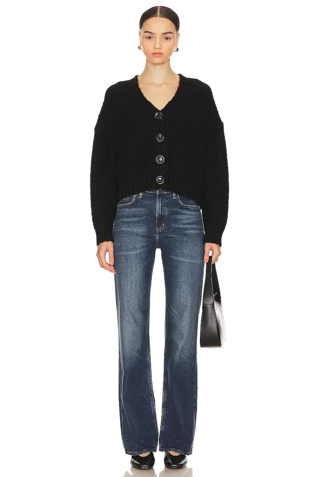 Lili Button Front Cardigan Black Women Lovers and Friends Sweaters and Knits